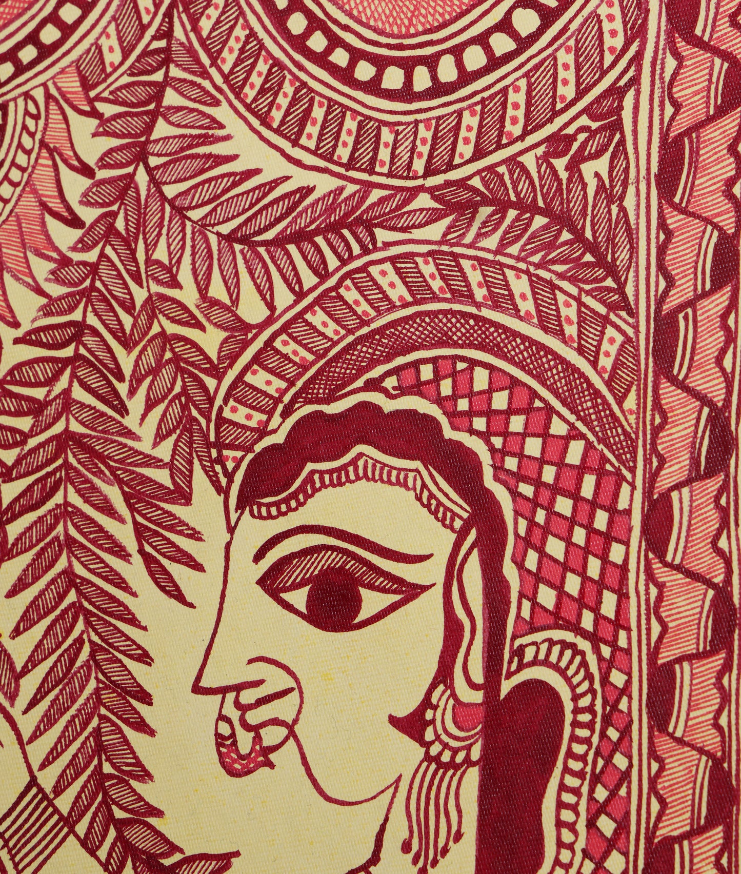 When Rama Met Sita - Madhubani Painting