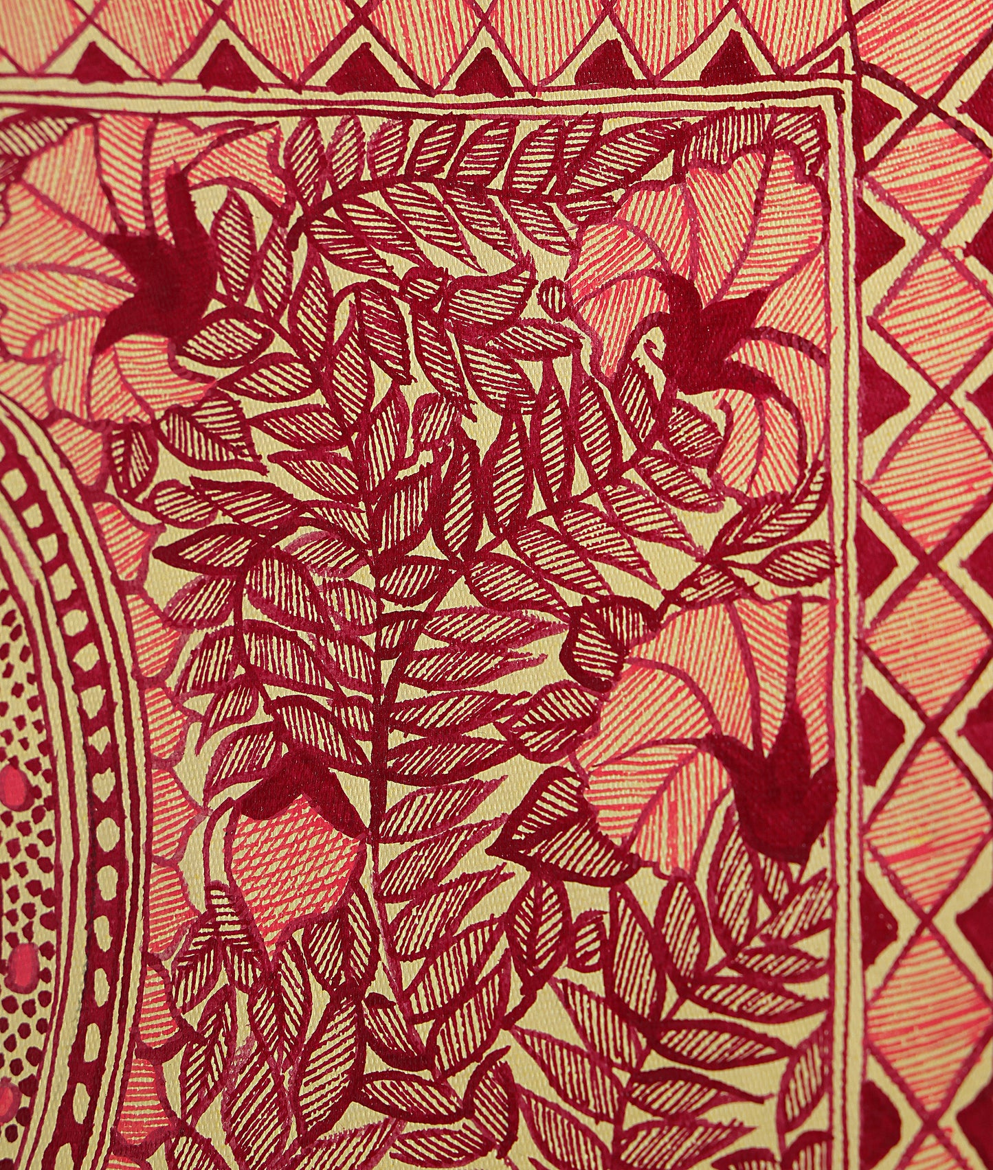 When Shiva Met Parvati - Madhubani Painting
