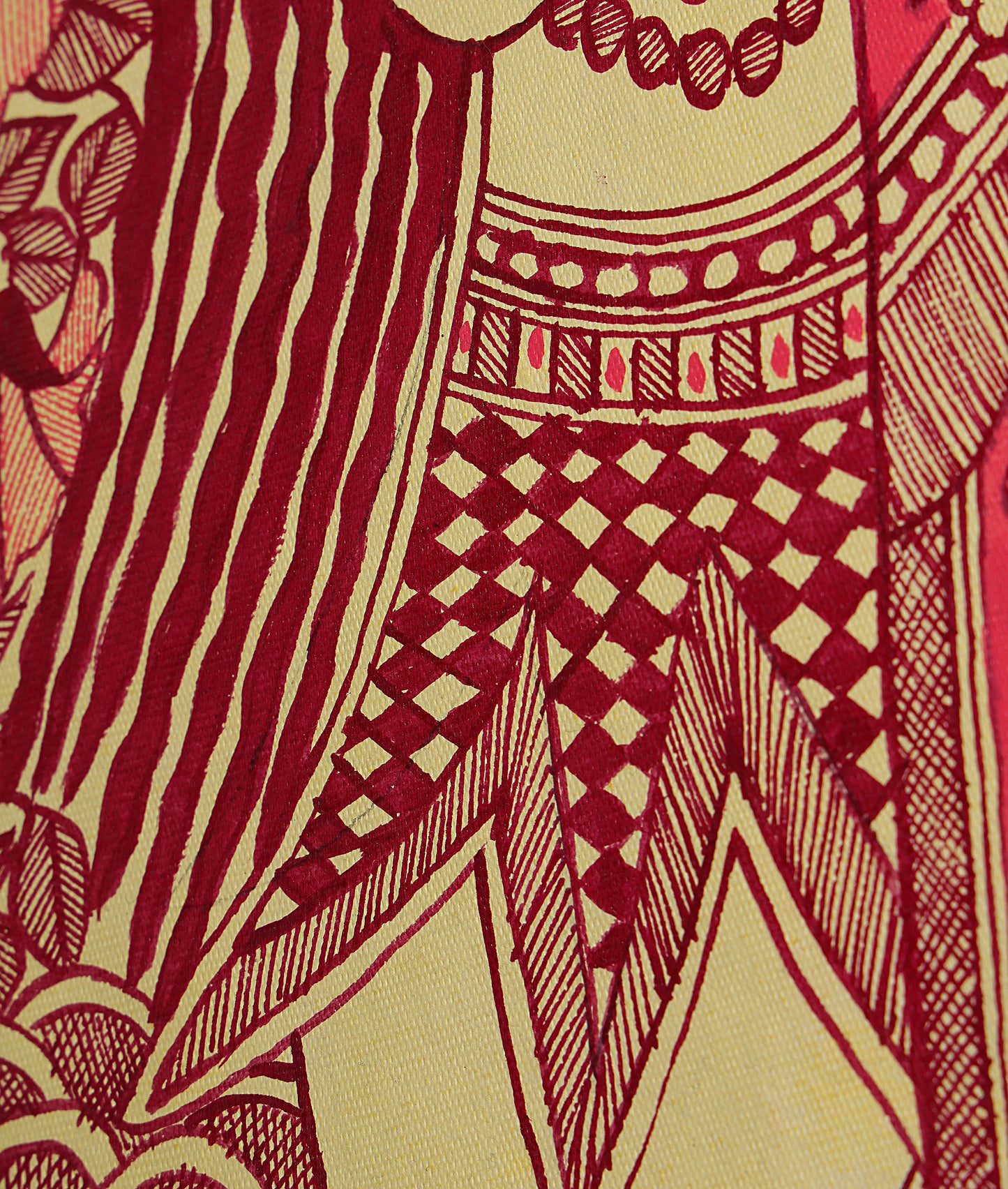 When Shiva Met Parvati - Madhubani Painting