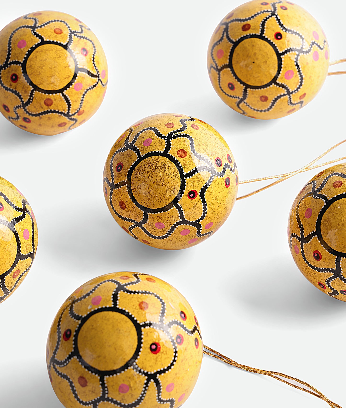 Mellow Yellow - Christmas Ornaments (Set of 6)